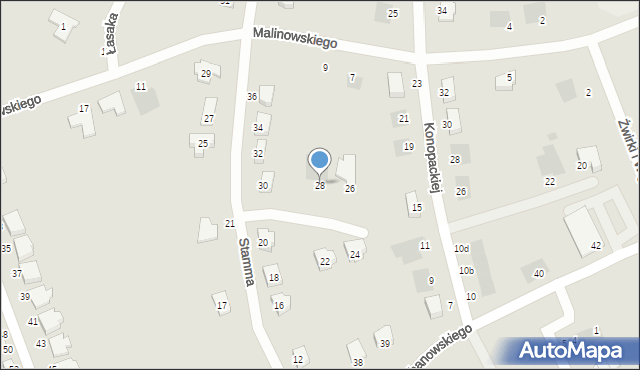 Malbork, Stamma Feliksa, 28, mapa Malborka