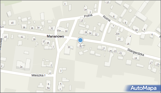 Marianowo, Stargardzka, 31, mapa Marianowo