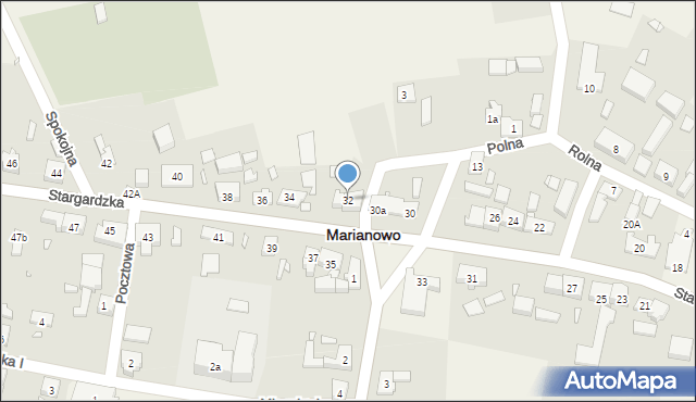 Marianowo, Stargardzka, 32, mapa Marianowo