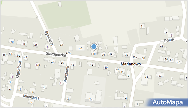 Marianowo, Stargardzka, 38, mapa Marianowo