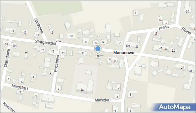 Marianowo, Stargardzka, 39, mapa Marianowo