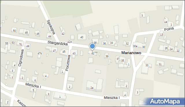 Marianowo, Stargardzka, 41, mapa Marianowo