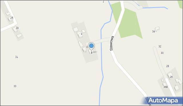 Marklowice, Stawowa, 8, mapa Marklowice