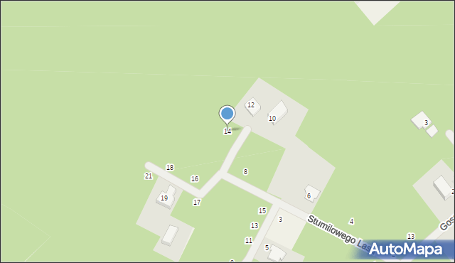 Marynin, Stumilowego Lasu, 14, mapa Marynin