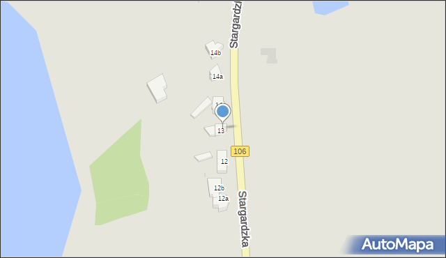 Maszewo, Stargardzka, 13A, mapa Maszewo