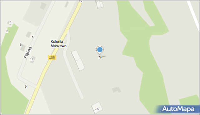 Maszewo, Stargardzka, 7b, mapa Maszewo