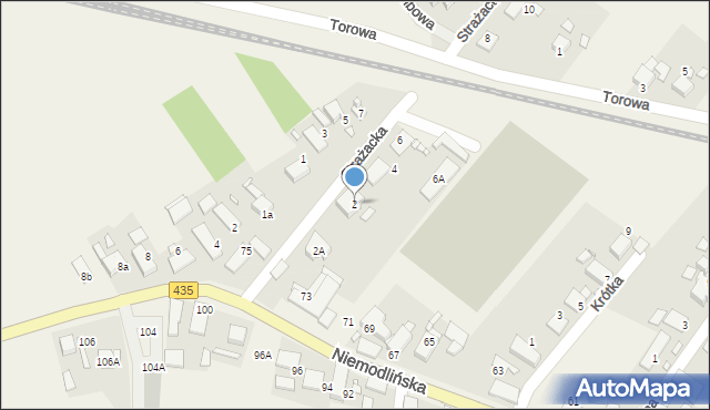 Mechnice, Strażacka, 2, mapa Mechnice