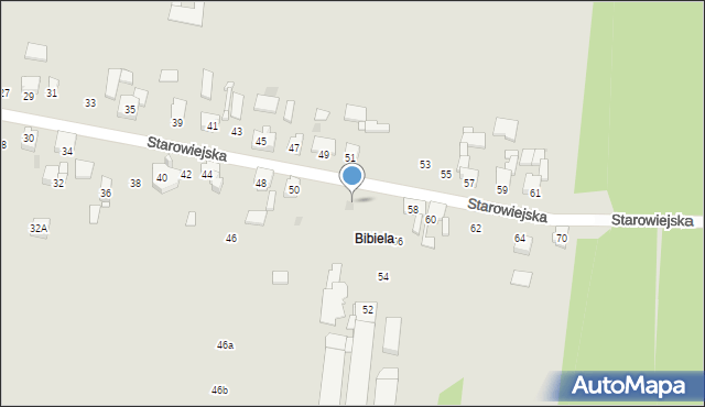 Miasteczko Śląskie, Starowiejska, 52, mapa Miasteczko Śląskie