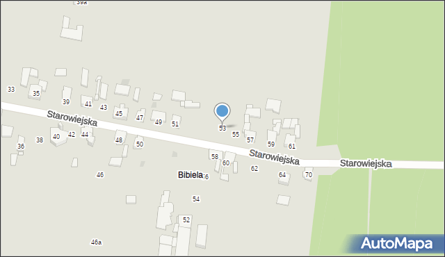 Miasteczko Śląskie, Starowiejska, 53, mapa Miasteczko Śląskie