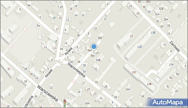 Międzyrzec Podlaski, Staromiejska, 36b, mapa Międzyrzec Podlaski