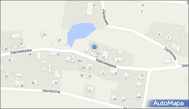 Mieroszyno, Starowiejska, 14, mapa Mieroszyno