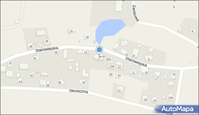 Mieroszyno, Starowiejska, 27, mapa Mieroszyno