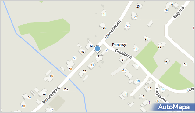 Mikołów, Staromiejska, 29, mapa Mikołów