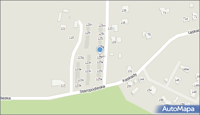 Mikołów, Staropodleska, 125f, mapa Mikołów