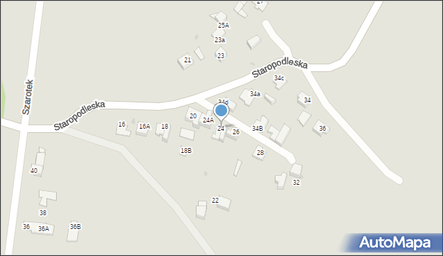 Mikołów, Staropodleska, 24, mapa Mikołów
