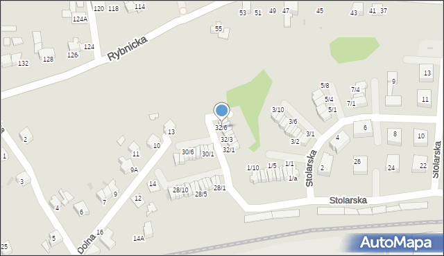 Mikołów, Stolarska, 32/6, mapa Mikołów