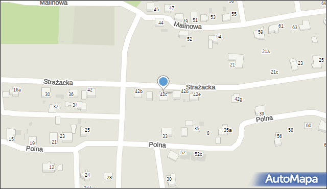 Mikołów, Strażacka, 42c, mapa Mikołów