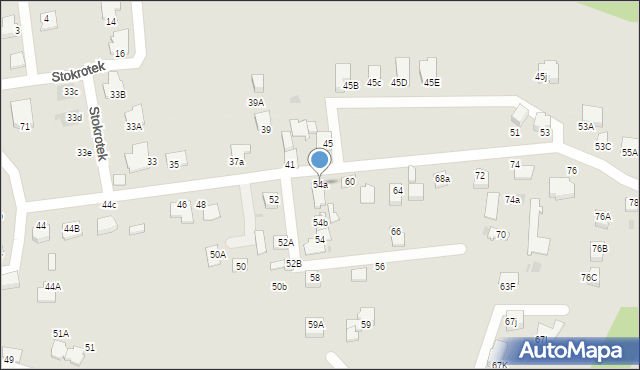 Mikołów, Strażacka, 54a, mapa Mikołów