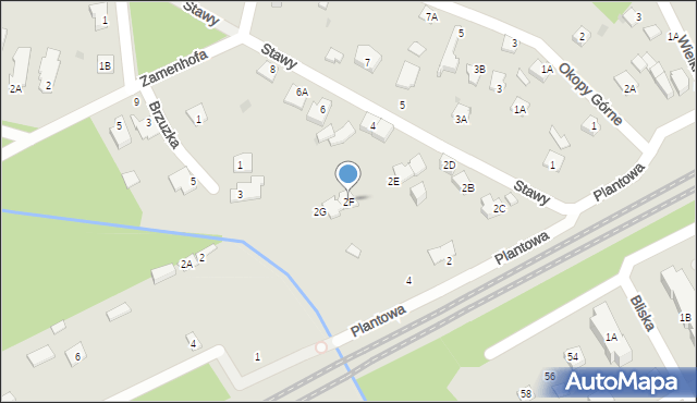 Milanówek, Stawy, 2F, mapa Milanówek