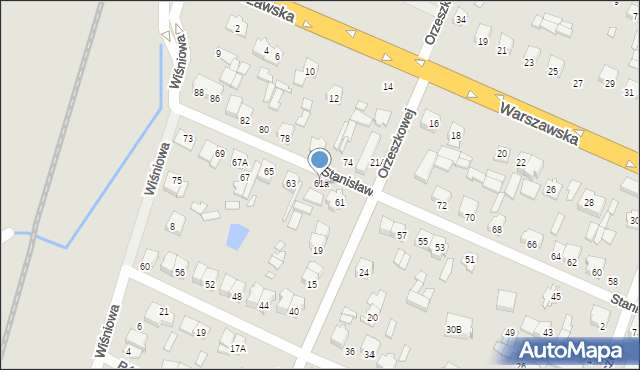 Mińsk Mazowiecki, Stanisławowska, 61a, mapa Mińsk Mazowiecki