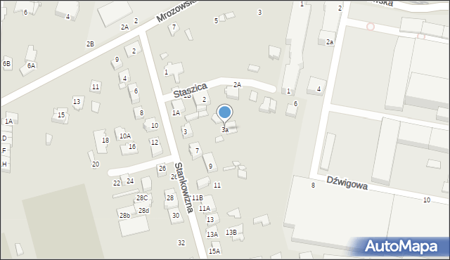 Mińsk Mazowiecki, Stankowizna, 3a, mapa Mińsk Mazowiecki