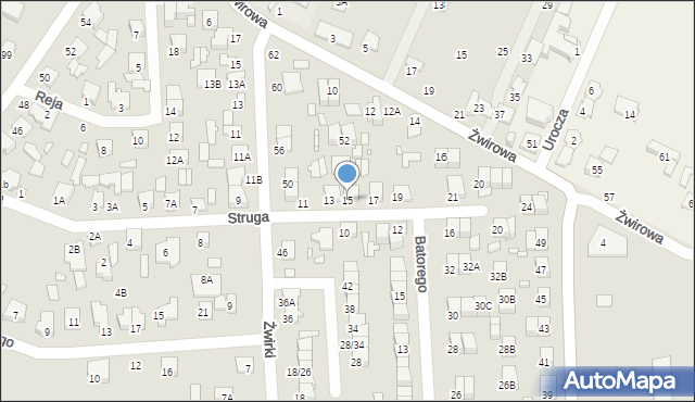 Mińsk Mazowiecki, Struga Andrzeja, 15, mapa Mińsk Mazowiecki