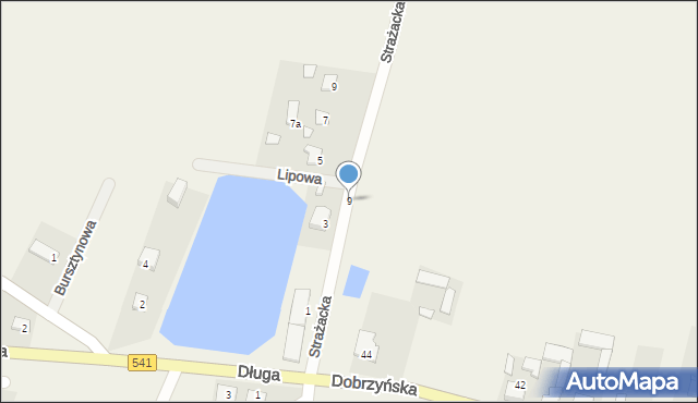 Mochowo, Strażacka, 9, mapa Mochowo