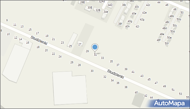 Modlnica, Studzienki, 31, mapa Modlnica