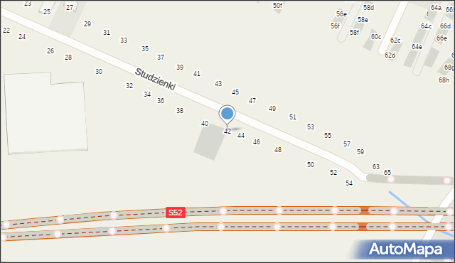 Modlnica, Studzienki, 42, mapa Modlnica