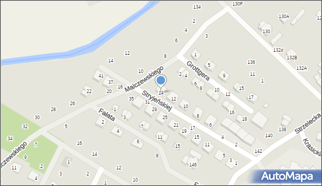 Mosina, Stryjeńskiej Zofii, 14, mapa Mosina