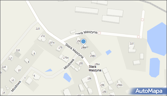 Mrozy, Stara Maszyna, 156b, mapa Mrozy