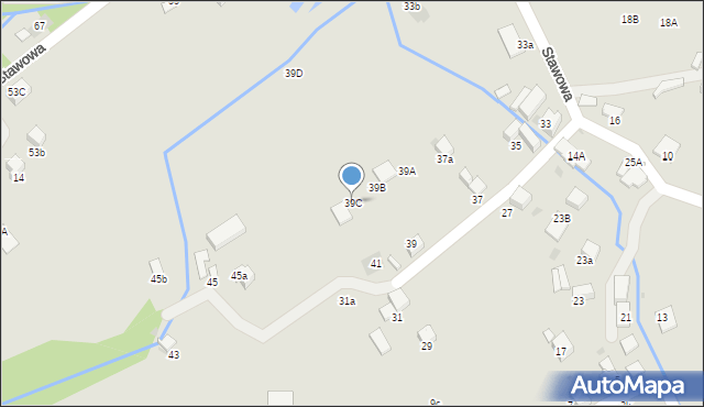 Mszana Dolna, Stawowa, 39C, mapa Mszana Dolna