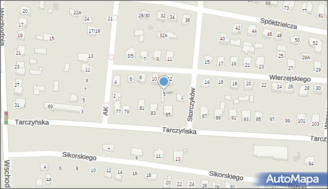 Mszczonów, Storczyków, 3, mapa Mszczonów