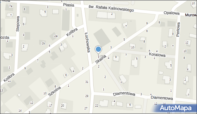 Murowaniec, Staroszkolna, 1, mapa Murowaniec