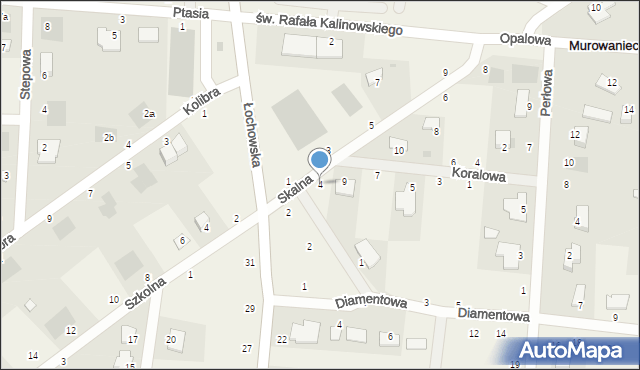 Murowaniec, Staroszkolna, 4, mapa Murowaniec