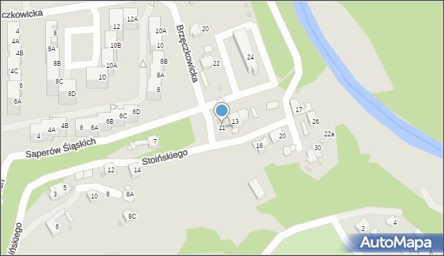 Mysłowice, Stoińskiego Stefana, 11, mapa Mysłowice