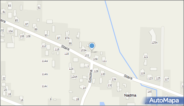 Nadma, Stara, 105, mapa Nadma