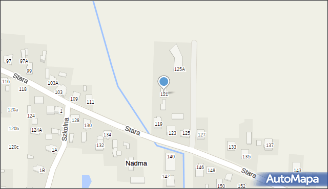 Nadma, Stara, 121, mapa Nadma