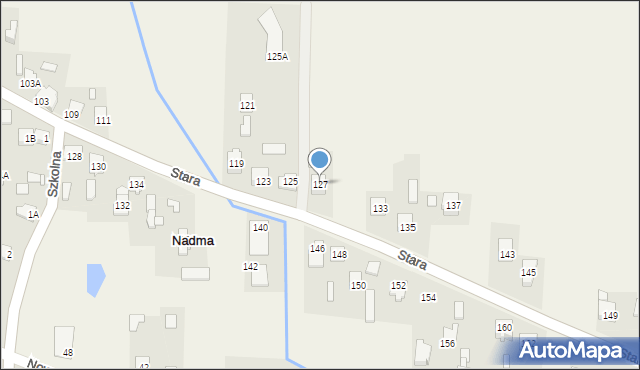 Nadma, Stara, 127, mapa Nadma