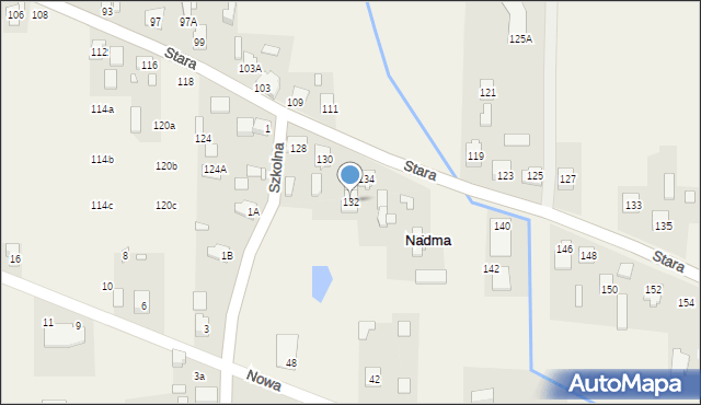 Nadma, Stara, 132, mapa Nadma