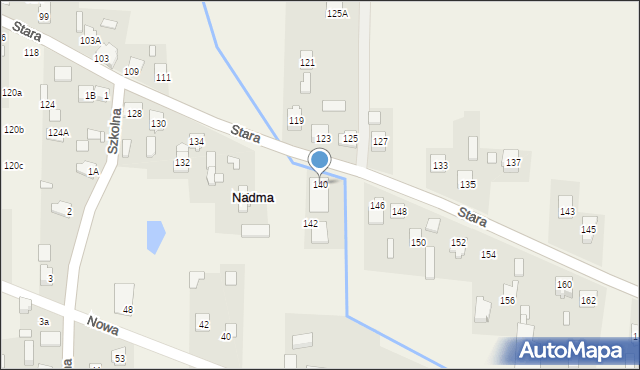 Nadma, Stara, 140, mapa Nadma