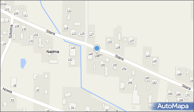 Nadma, Stara, 148, mapa Nadma