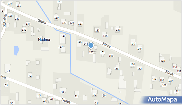 Nadma, Stara, 150, mapa Nadma