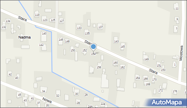 Nadma, Stara, 154, mapa Nadma