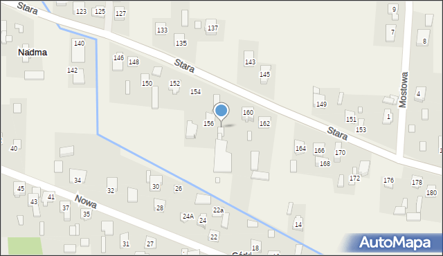 Nadma, Stara, 158, mapa Nadma