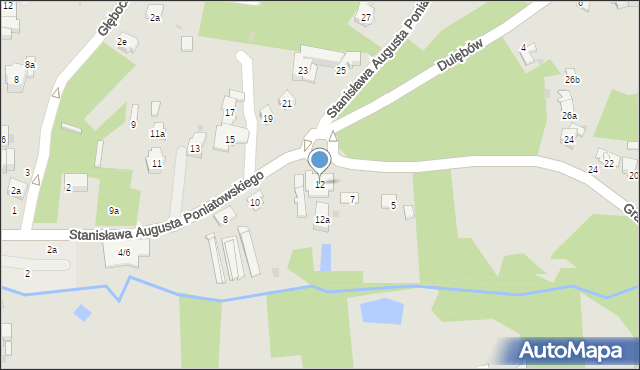 Nałęczów, Stanisława Augusta Poniatowskiego, 12, mapa Nałęczów