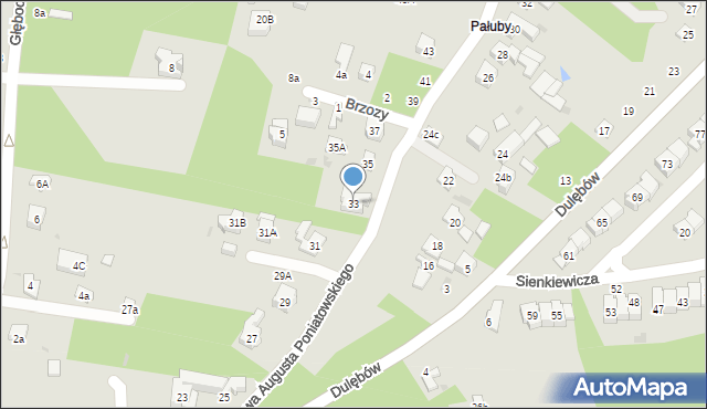 Nałęczów, Stanisława Augusta Poniatowskiego, 33, mapa Nałęczów
