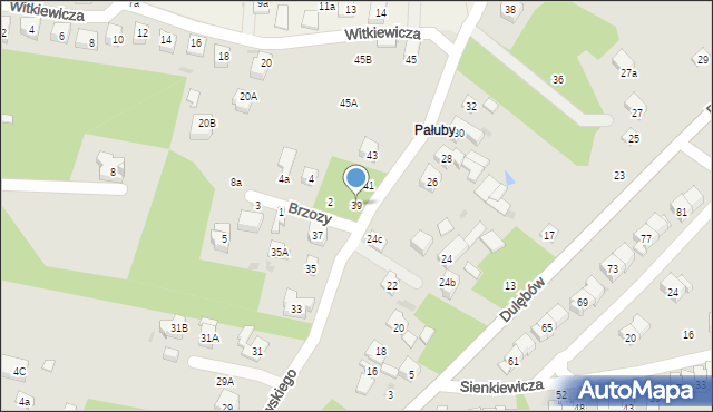 Nałęczów, Stanisława Augusta Poniatowskiego, 39, mapa Nałęczów