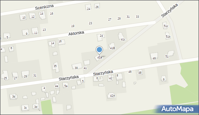 Napachanie, Starzyńska, 41a, mapa Napachanie