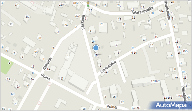 Nasielsk, Staszica Stanisława, 1D, mapa Nasielsk